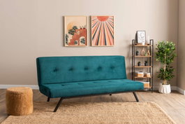 Atelier Del Sofa Zola - Sofá-Cama de 3 Plazas Verde Petróleo